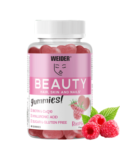WEIDER Beauty Raspberry Gummies 40 żelek malina  w Pakuj ZDROWIE Gdańsk Wrzeszcz