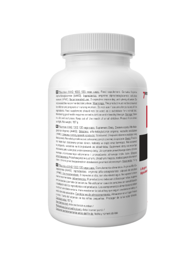 Tył 7NUTRITION AAKG 1000 135 vcaps w Pakuj ZDROWIE Gdańsk Wrzeszcz