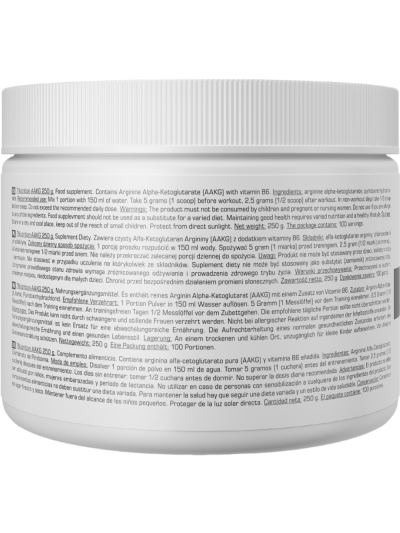 Tył 7NUTRITION AAKG 250 g w Pakuj ZDROWIE Gdańsk Wrzeszcz