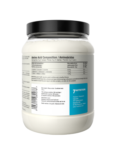 Skład 7NUTRITION BCAA 500 g w Pakuj ZDROWIE Gdańsk Wrzeszcz