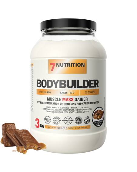 7NUTRITION Bodybuilder 3000 g smak baton czekolada-karmel w Pakuj ZDROWIE Gdańsk Wrzeszcz