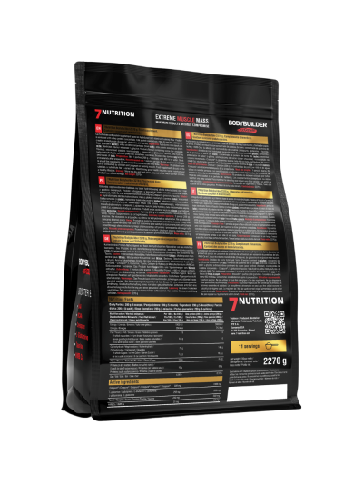 Tył 7NUTRITION Bodybuilder Extreme 2270 g czekolada w Pakuj ZDROWIE Gdańsk Wrzeszcz