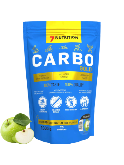 7NUTRITION Carbo Gold 1000 g smak zielone jabłko w Pakuj ZDROWIE Gdańsk Wrzeszcz