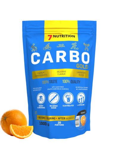 7NUTRITION Carbo Gold 1000 g smak pomarańcz w Pakuj ZDROWIE Gdańsk Wrzeszcz