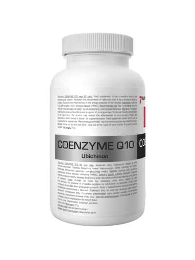 Tył 7NUTRITION Coenzyme Q10 60 vcaps w Pakuj ZDROWIE Gdańsk Wrzeszcz
