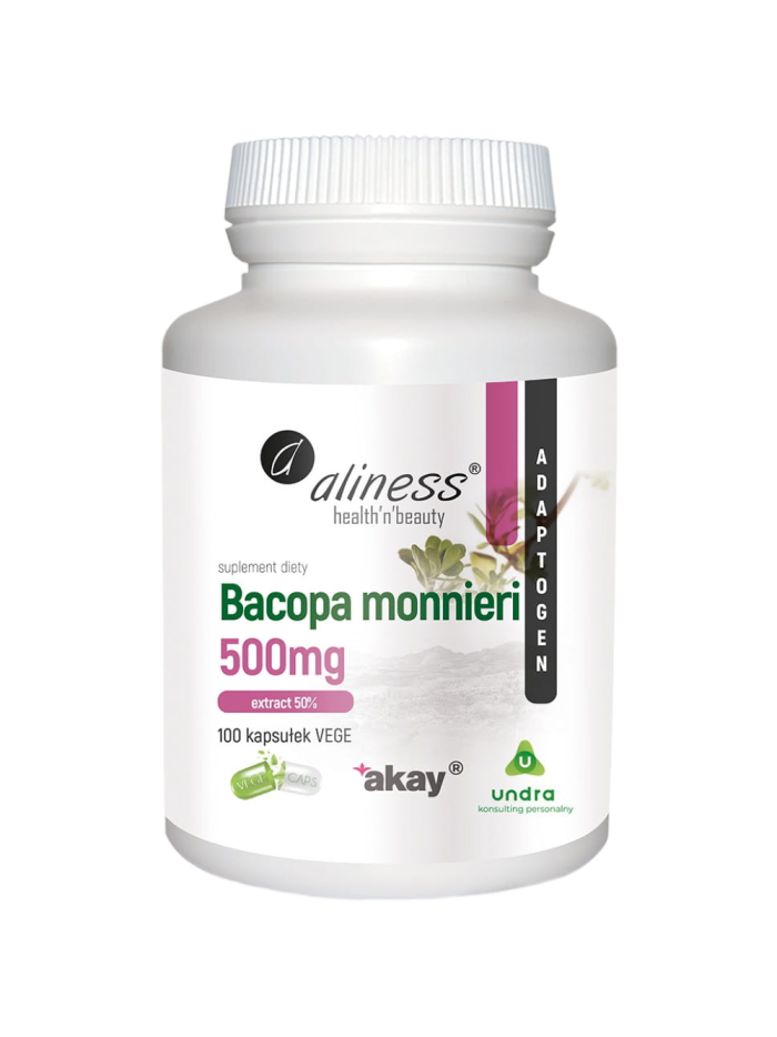 ALINESS Bacopa Monnieri 500mg 100 vcaps w Pakuj ZDROWIE Gdańsk Wrzeszcz