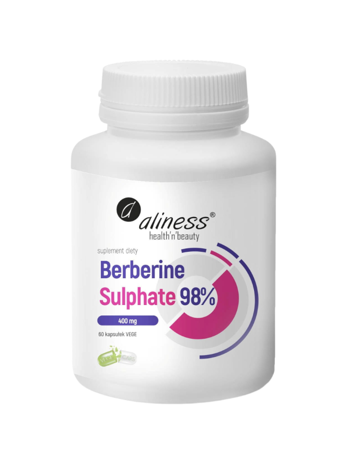ALINESS Berberine Sulphate 98% 400mg 60 vcaps w Pakuj ZDROWIE Gdańsk Wrzeszcz