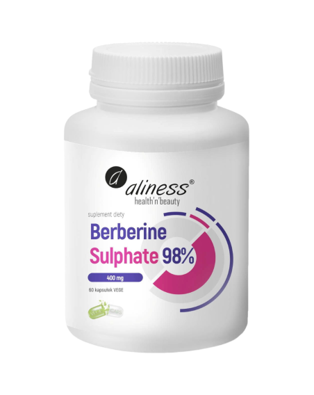 ALINESS Berberine Sulphate 98% 400mg 60 vcaps w Pakuj ZDROWIE Gdańsk Wrzeszcz