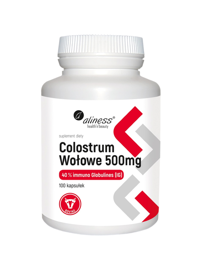 ALINESS Colostrum Wołowe 500mg 100 caps w Pakuj ZDROWIE Gdańsk Wrzeszcz