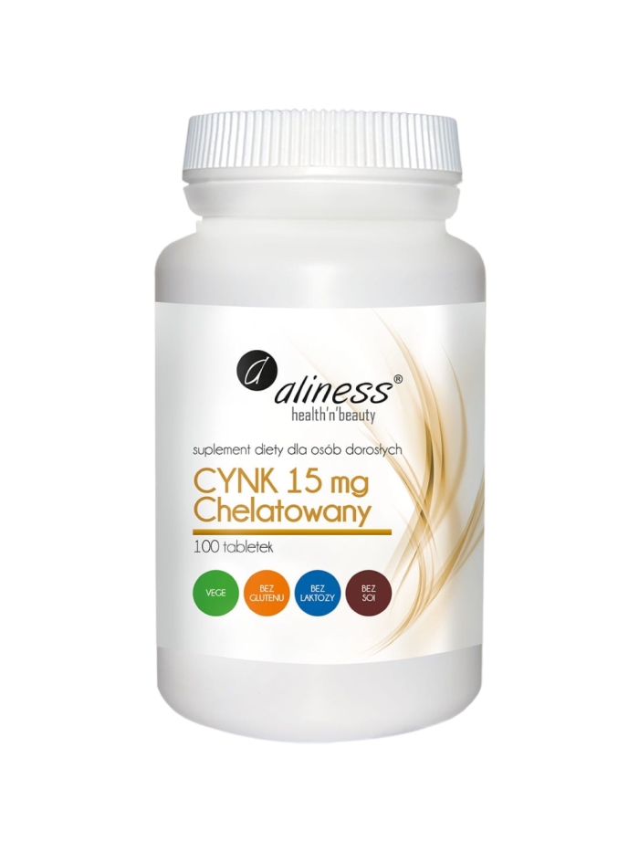 ALINESS Cynk Chelatowany 15mg 100 vtabs w Pakuj ZDROWIE Gdańsk Wrzeszcz