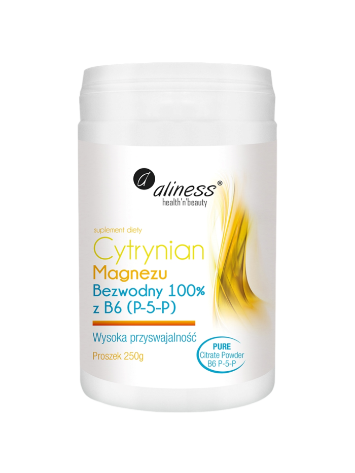 ALINESS Cytrynian Magnezu Bezwodny z B6 P-5-P 250 g w Pakuj ZDROWIE Gdańsk Wrzeszcz