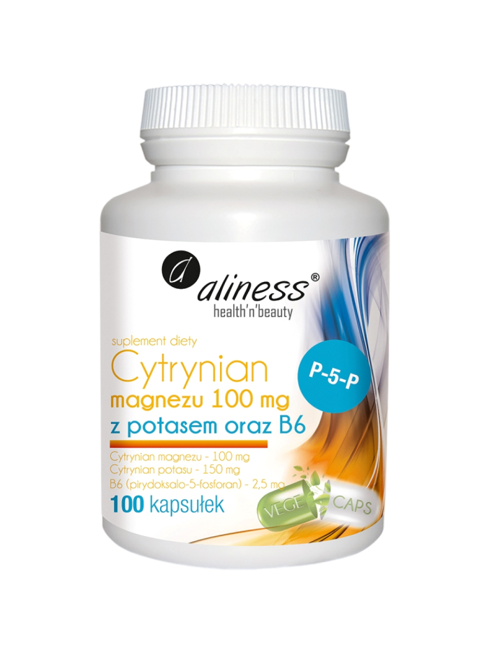 ALINESS Cytrynian Magnezu z Potasem oraz B6 100 vcaps w Pakuj ZDROWIE Gdańsk Wrzeszcz