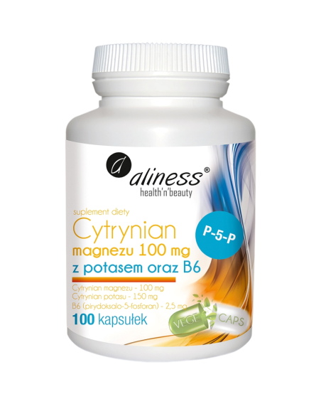ALINESS Cytrynian Magnezu z Potasem oraz B6 100 vcaps w Pakuj ZDROWIE Gdańsk Wrzeszcz