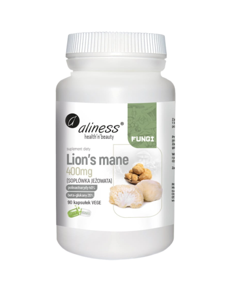 ALINESS Lion's Mane 400mg 90 vcaps w Pakuj ZDROWIE Gdańsk Wrzeszcz