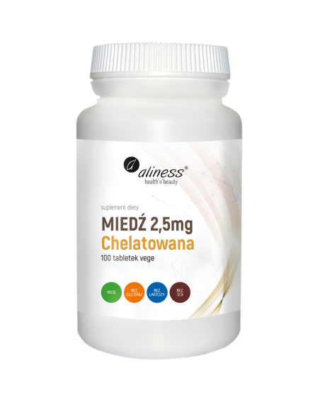ALINESS Miedź Chelatowana 2,5mg 100 vtabs w Pakuj ZDROWIE Gdańsk Wrzeszcz
