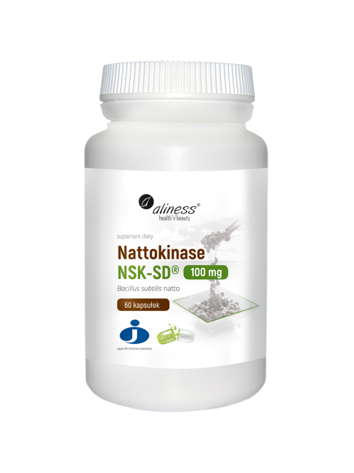 ALINESS Nattokinase NSK-SD 100mg 60 vcaps w Pakuj ZDROWIE Gdańsk Wrzeszcz