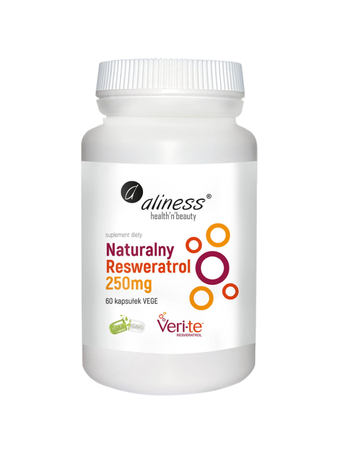 ALINESS Naturalny Resweratrol 250mg 60 vcaps w Pakuj ZDROWIE Gdańsk Wrzeszcz