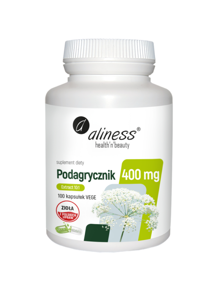 ALINESS Podagrycznik 400mg 100 vcaps w Pakuj ZDROWIE Gdańsk Wrzeszcz