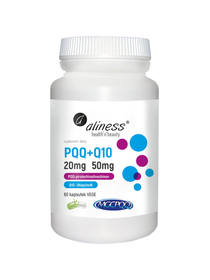 ALINESS PQQ MGCPQQ 20mg + Q10 50mg 60 vcaps w Pakuj ZDROWIE Gdańsk Wrzeszcz
