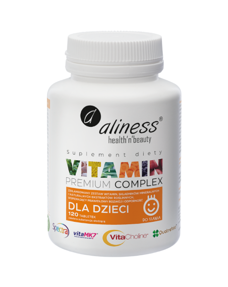 ALINESS Vitamin Premium Complex dla dzieci 120 vtabs w Pakuj ZDROWIE Gdańsk Wrzeszcz