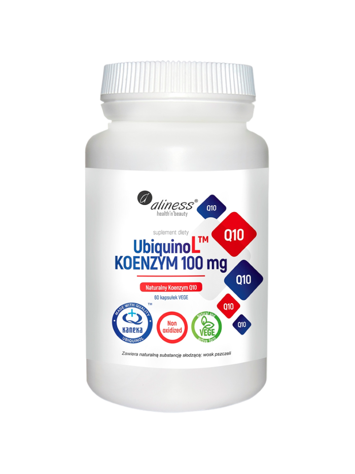ALINESS Ubiquinol Kaneka Koenzym Q10 100mg 60 vcaps w Pakuj ZDROWIE Gdańsk Wrzeszcz