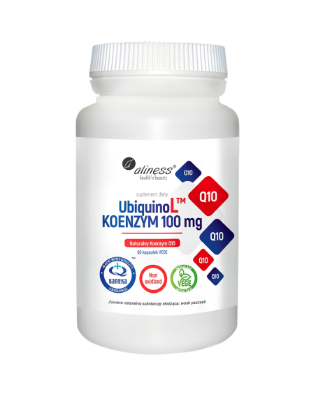 ALINESS Ubiquinol Kaneka Koenzym Q10 100mg 60 vcaps w Pakuj ZDROWIE Gdańsk Wrzeszcz