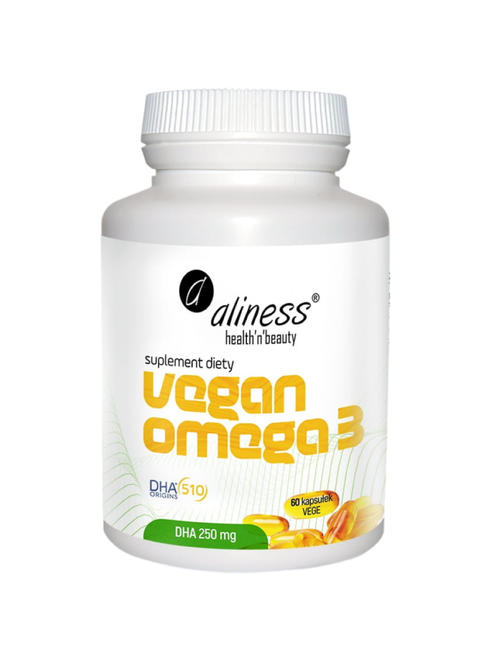 ALINESS Vegan Omega 3 DHA 250 60 vcaps w Pakuj ZDROWIE Gdańsk Wrzeszcz