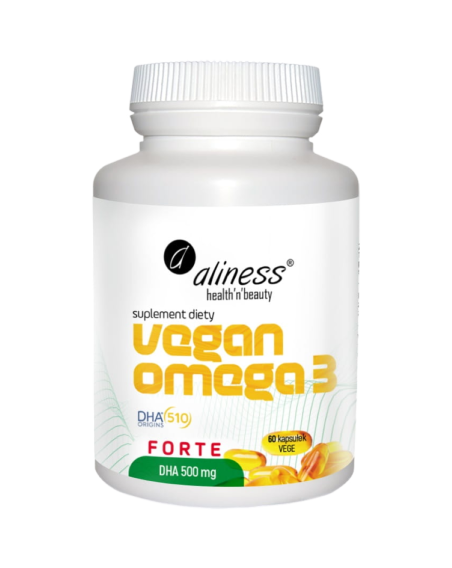 ALINESS Vegan Omega 3 Forte DHA 500 60 vcaps w Pakuj ZDROWIE Gdańsk Wrzeszcz