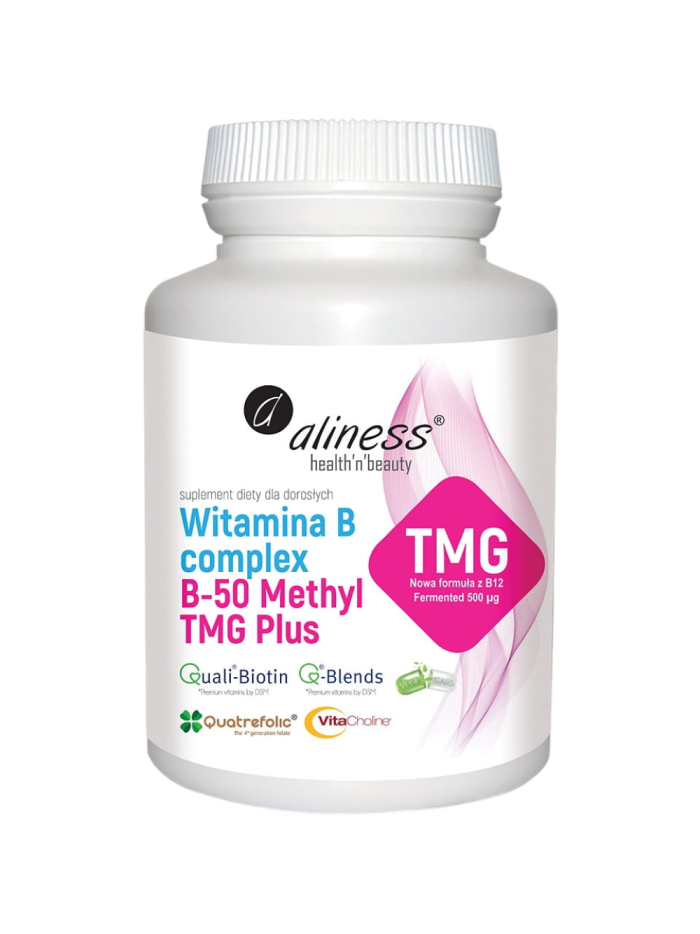 ALINESS Witamina B Complex B50 Methyl TMG Plus 100 vcaps w Pakuj ZDROWIE Gdańsk Wrzeszcz