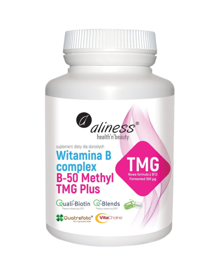 ALINESS Witamina B Complex B50 Methyl TMG Plus 100 vcaps w Pakuj ZDROWIE Gdańsk Wrzeszcz