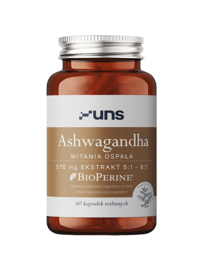 UNS Ashwagandha + Bioperine 60 vcaps w Pakuj ZDROWIE Gdańsk Wrzeszcz