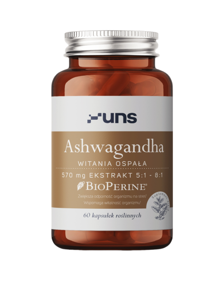 UNS Ashwagandha + Bioperine 60 vcaps w Pakuj ZDROWIE Gdańsk Wrzeszcz