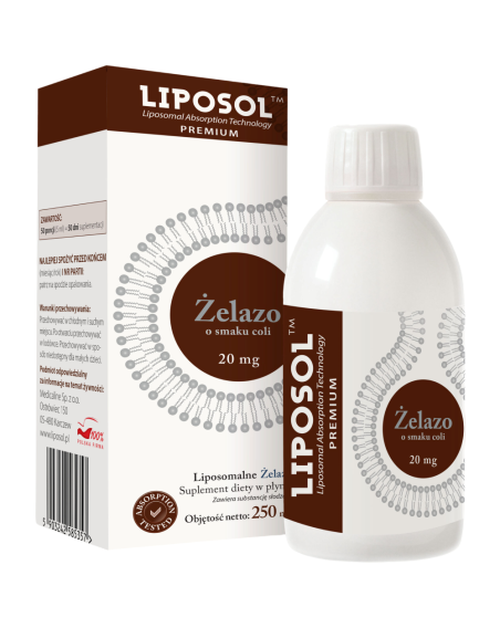 LIPOSOL Liposomalne Żelazo 20mg 250 ml w Pakuj ZDROWIE Gdańsk Wrzeszcz