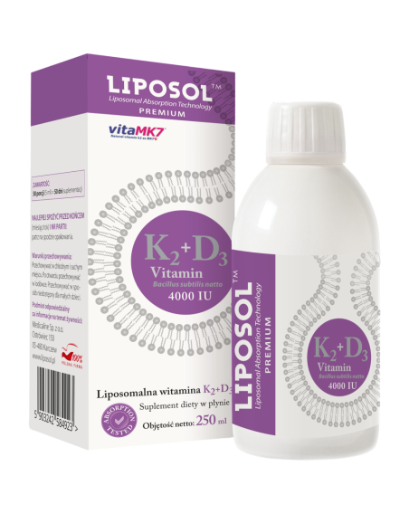 LIPOSOL Liposomalna Witamina K2+D3 4000iu 250 ml w Pakuj ZDROWIE Gdańsk Wrzeszcz