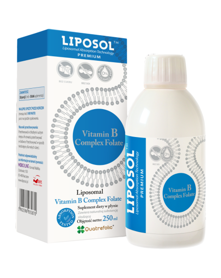 LIPOSOL Liposomalna Witamina B Complex Folate 250 ml w Pakuj ZDROWIE Gdańsk Wrzeszcz