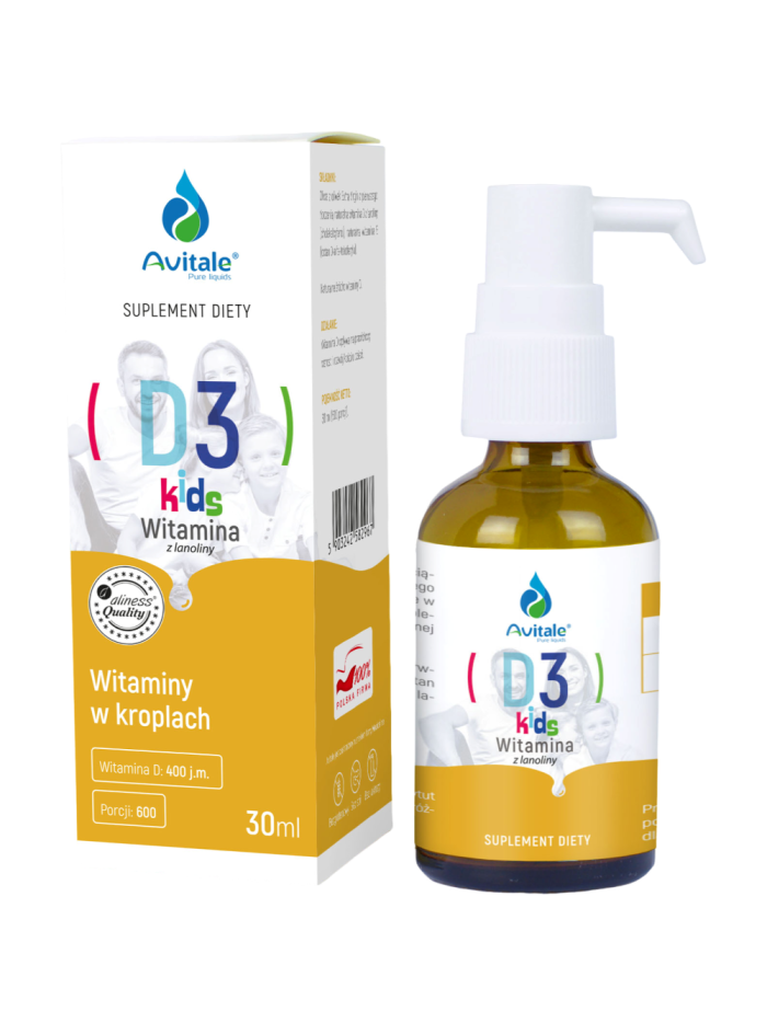 AVITALE Witamina D3 Kids 30 ml w Pakuj ZDROWIE Gdańsk Wrzeszcz