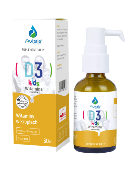 AVITALE Witamina D3 Kids 30 ml w Pakuj ZDROWIE Gdańsk Wrzeszcz