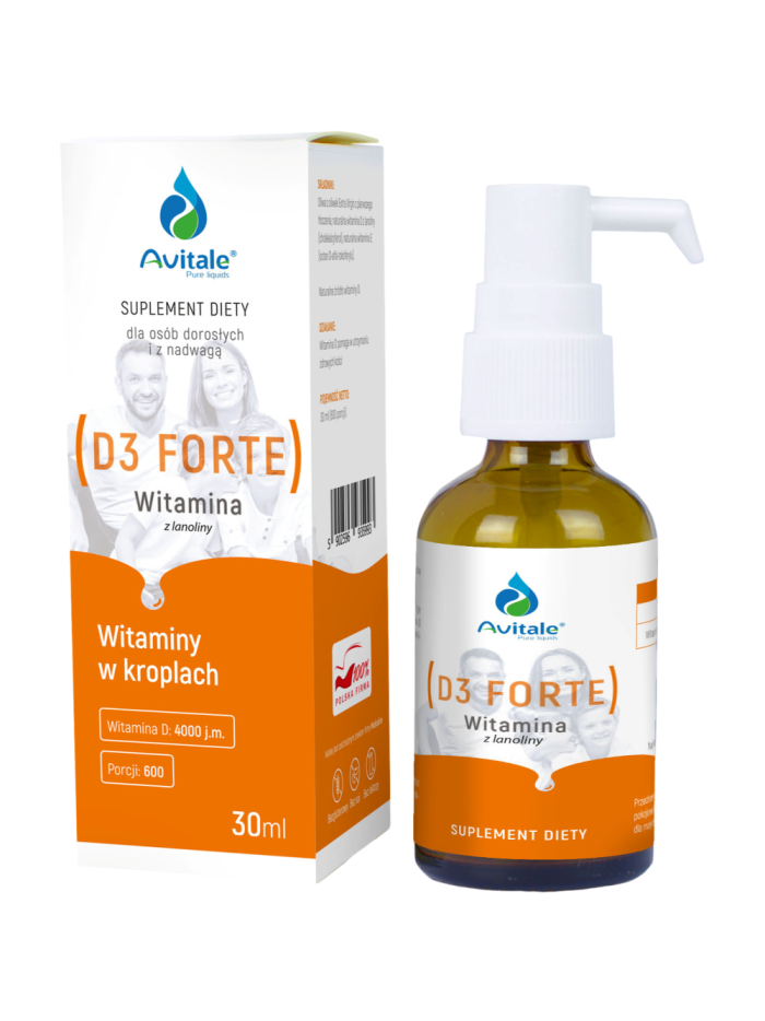 AVITALE Witamina D3 Forte 30 ml w Pakuj ZDROWIE Gdańsk Wrzeszcz