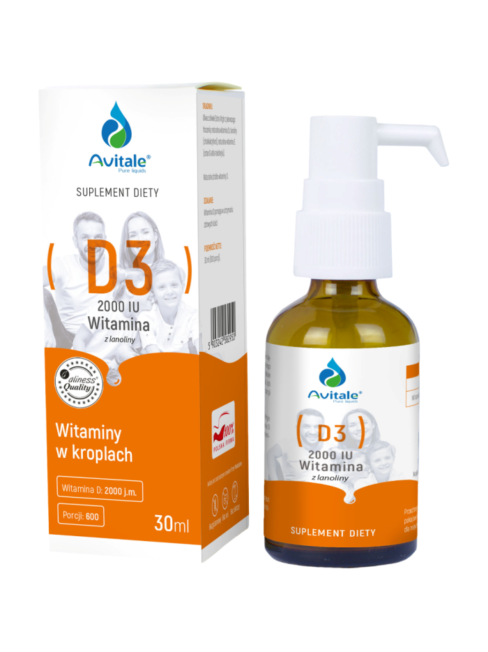 AVITALE Witamina D3 2000iu 30 ml w Pakuj ZDROWIE Gdańsk Wrzeszcz