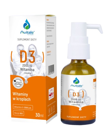 AVITALE Witamina D3 2000iu 30 ml w Pakuj ZDROWIE Gdańsk Wrzeszcz