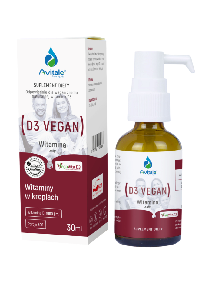 AVITALE Witamina D3 Vegan 30 ml w Pakuj ZDROWIE Gdańsk Wrzeszcz