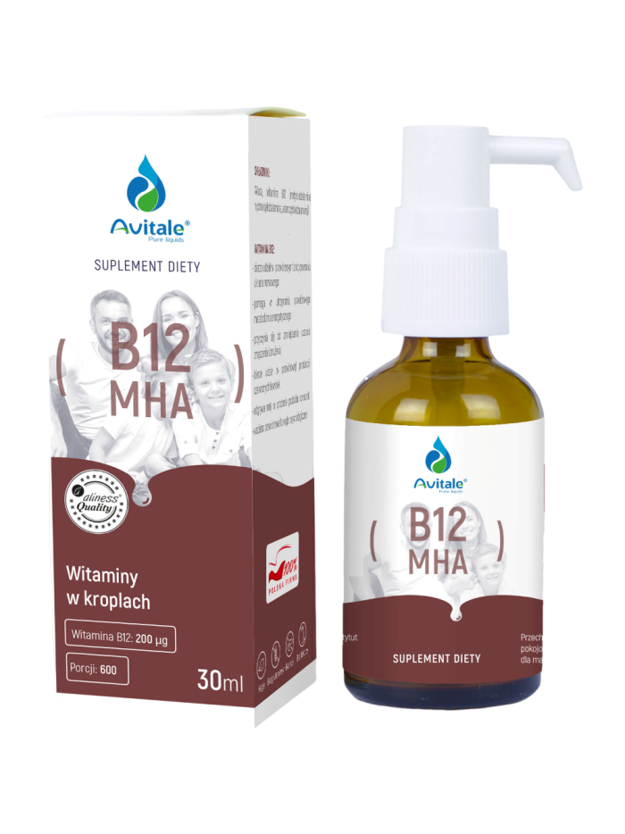 AVITALE Witamina B12 MHA 30 ml w Pakuj ZDROWIE Gdańsk Wrzeszcz