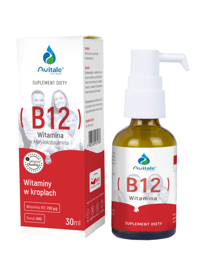 AVITALE Witamina B12 Metylokobalamina 30 ml w Pakuj ZDROWIE Gdańsk Wrzeszcz