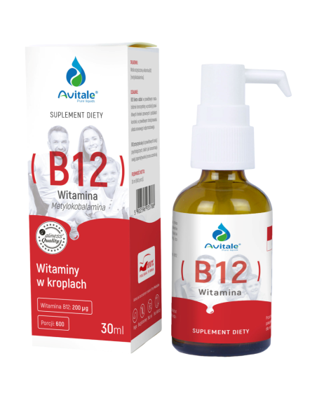 AVITALE Witamina B12 Metylokobalamina 30 ml w Pakuj ZDROWIE Gdańsk Wrzeszcz