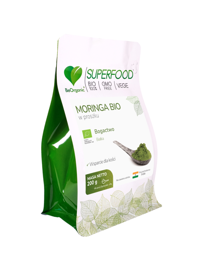 BeOrganic Moringa BIO w proszku 200 g w Pakuj ZDROWIE Gdańsk Wrzeszcz