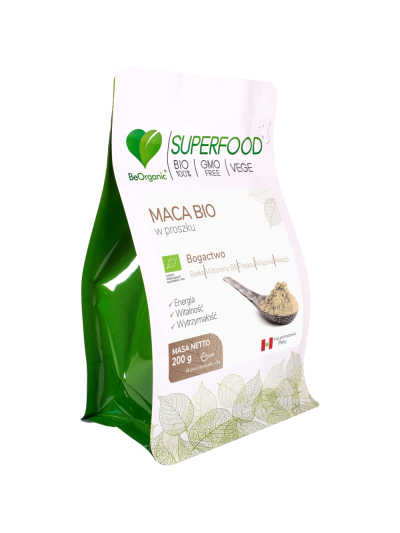 BeOrganic MACA BIO w proszku 200 g w Pakuj ZDROWIE Gdańsk Wrzeszcz