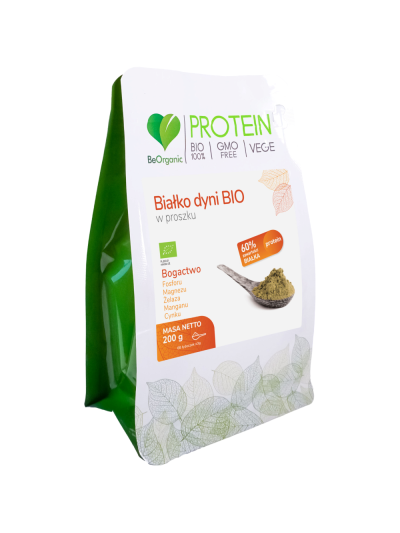 BeOrganic Białko dyni BIO w proszku 200 g w Pakuj ZDROWIE Gdańsk Wrzeszcz
