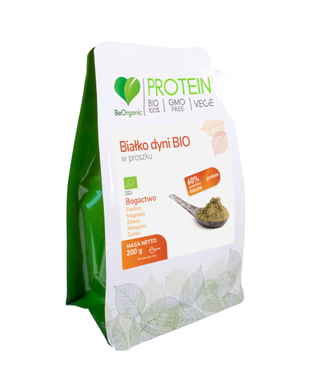 BeOrganic Białko dyni BIO w proszku 200 g w Pakuj ZDROWIE Gdańsk Wrzeszcz