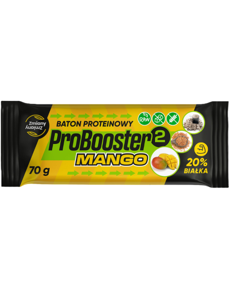 ZMIANY ZMIANY Baton proteinowy ProBooster 2 mango 70 g w Pakuj ZDROWIE Gdańsk Wrzeszcz