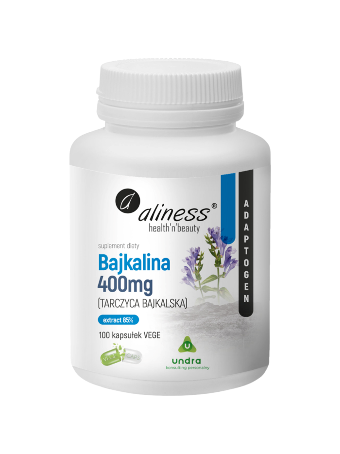 ALINESS Bajkalina 400mg 100 vcaps w Pakuj ZDROWIE Gdańsk Wrzeszcz